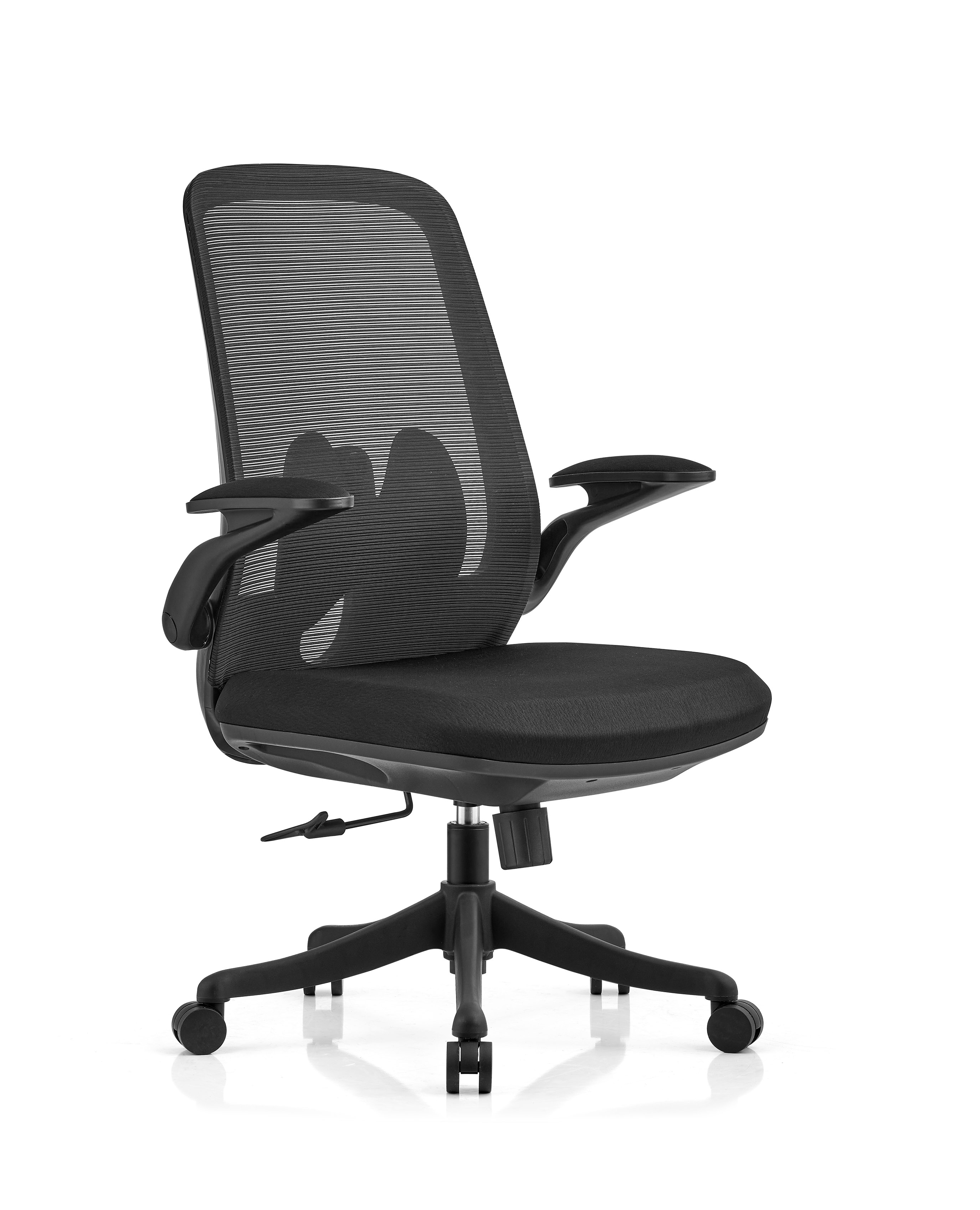 B2206B Mid Back Mesh Office Chair Black