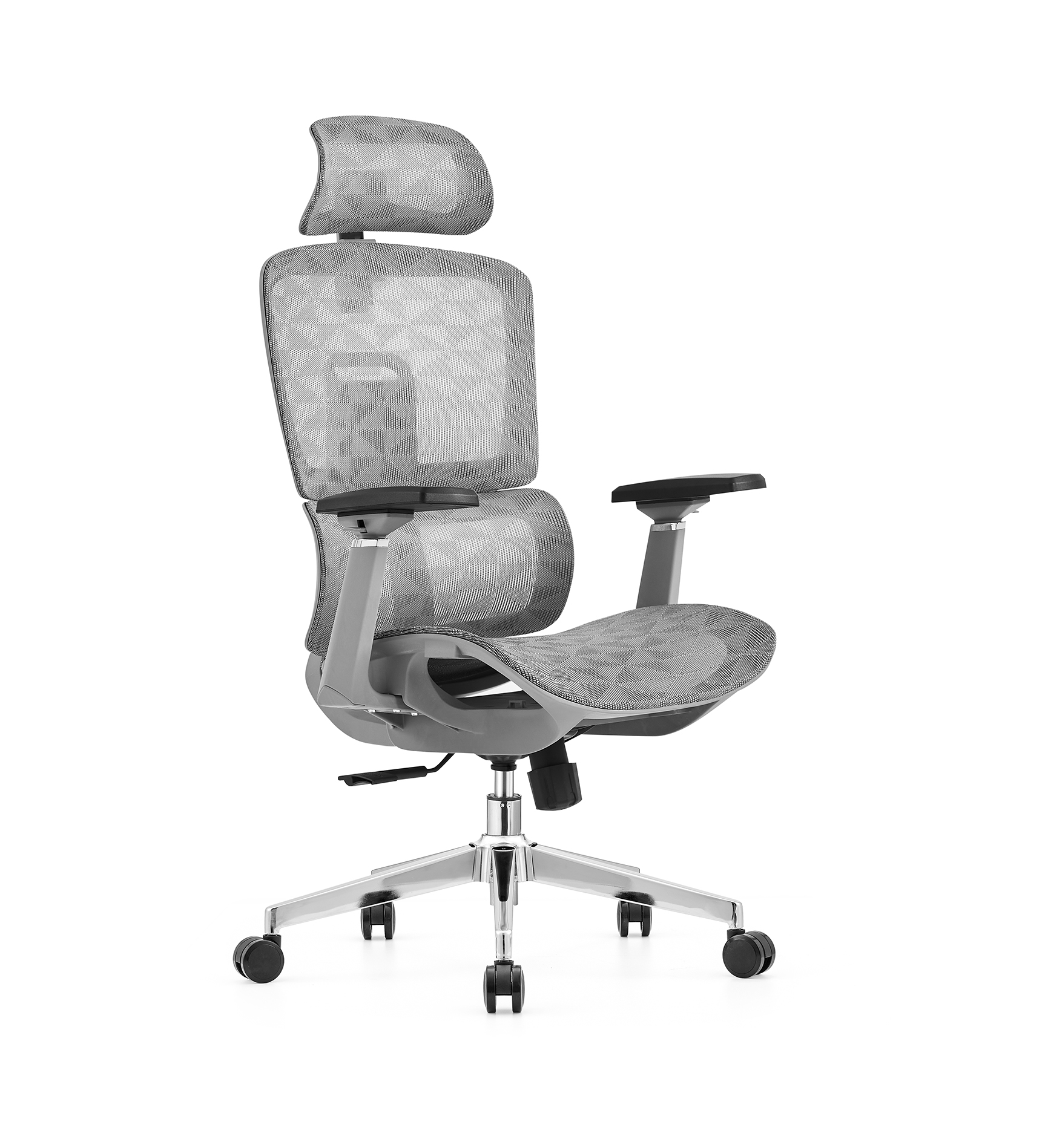 555S High Back Mesh Office Chair Grey